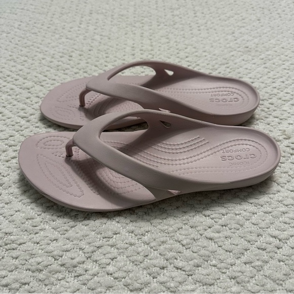 Crocs Kadee II Flip Barely Pink Women’s Size 10 - Picture 2 of 6
